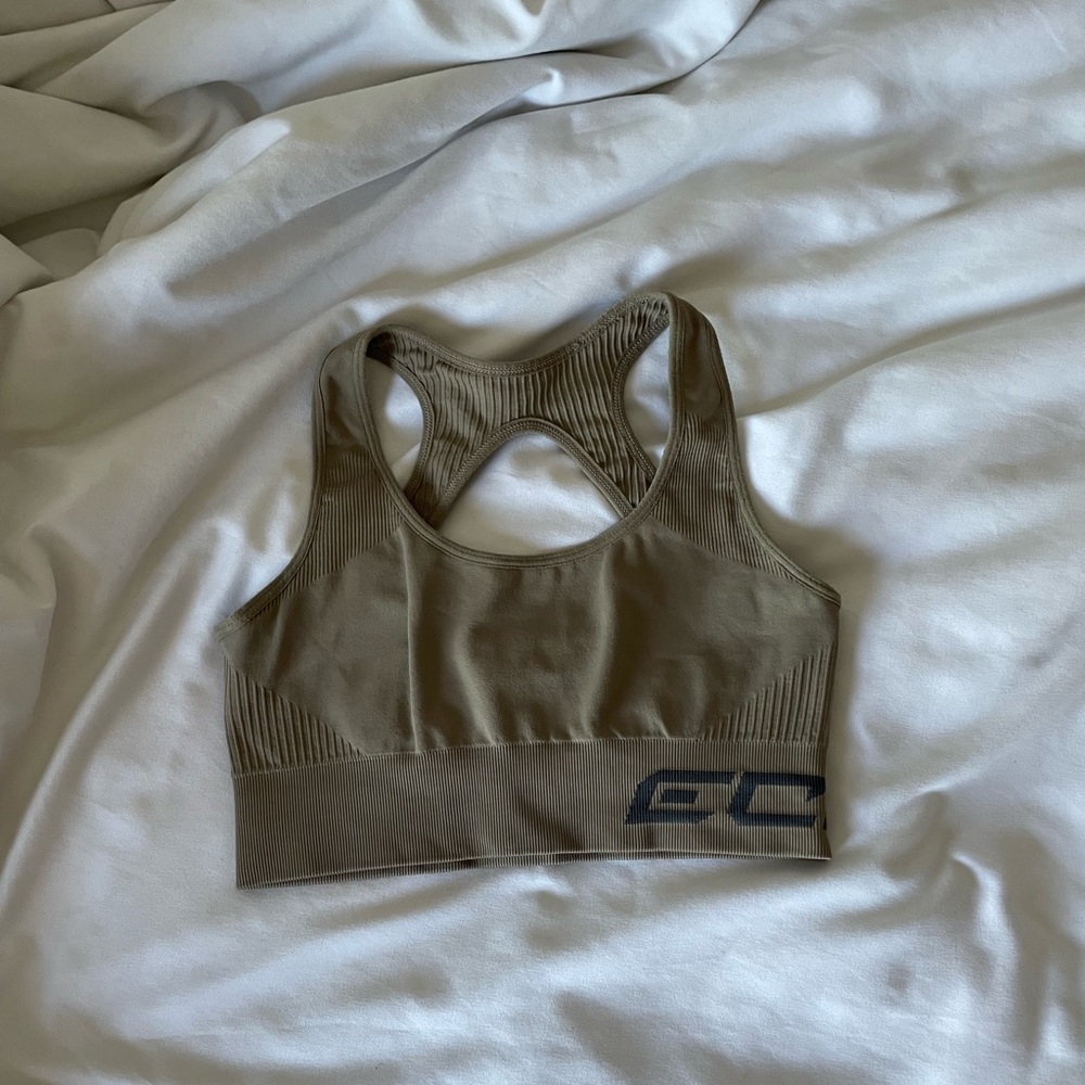 Brown/tan ECHT sports bra